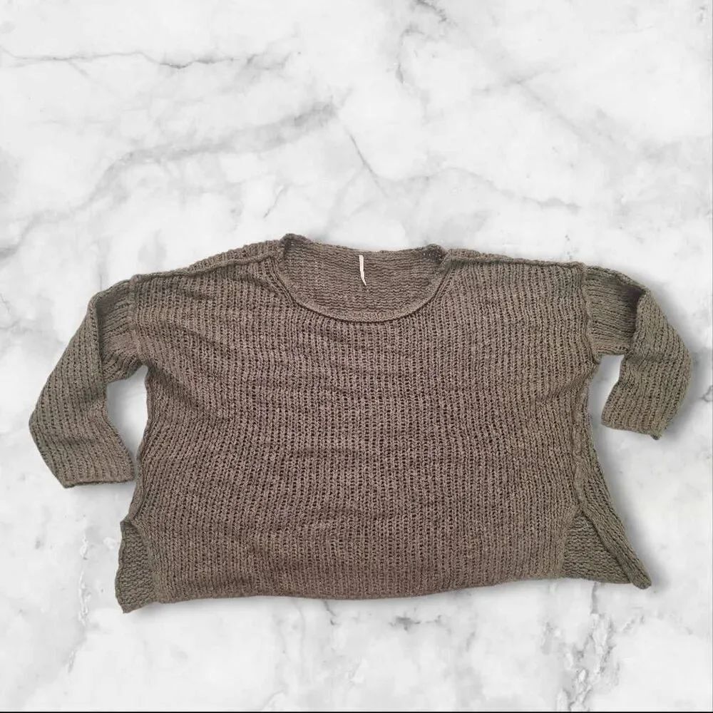 Free People Opal Brown Sweater Size XS